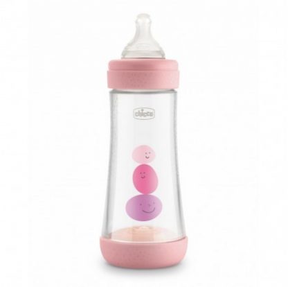 Chicco бутылочка Perfect 5 3 Holes Silicone Girl 300мл
