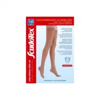 SCUDOTEX 140 DENARI OPEN SKIN THIGHS HIGHS 5