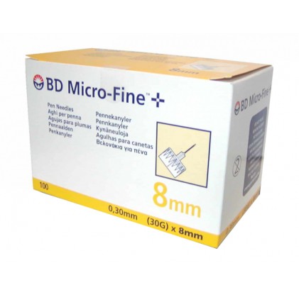 Назад Bd MicroFine G30 8 мм 100 шт.