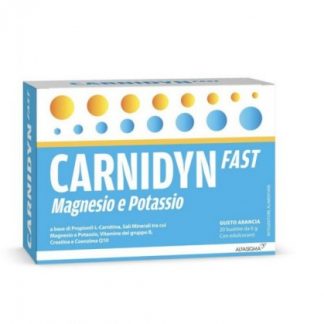 Carnidyn Fast, магний и калий, 20 пакетиков
