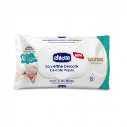 Chicco Cosmetics Wipes, 60 шт., Без духов
