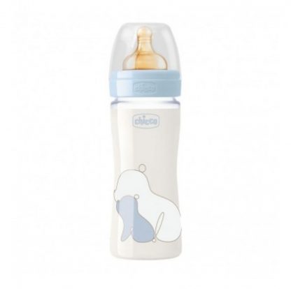 Chicco Biberon Original Touch Glass 1 Hole Boy Rubber 240 мл.