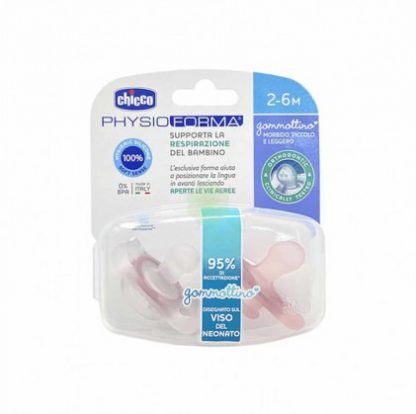 Chicco Gommato Physio Girl Silicone 2-6м 2 Пецци