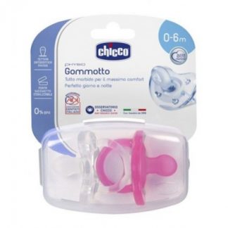 Chicco Gumato Physio Silicone Baby 0-6м 2 шт.