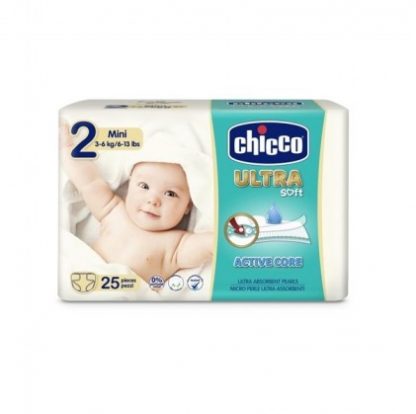 Chicco Diapers Ultra Soft 2 Mini 3-6 кг 25 пецци