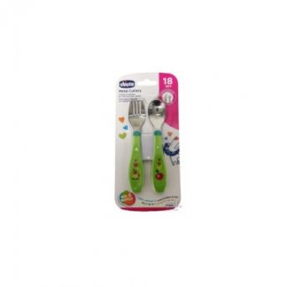Chicco Cutlery Set Steel 18 месяцев +