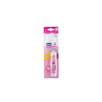 Chicco Pink электрическая зубная щетка 36м +