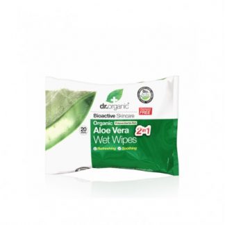 Влажные салфетки Dr Organic Aloe Wet Wipes 20 шт.