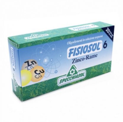 Fisiosol Linea Azzurra 6 цинк-медь 20 флаконов
