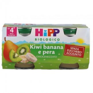 Hipp Bio Homogenized Pear Kiwi Banana 2x80гр.