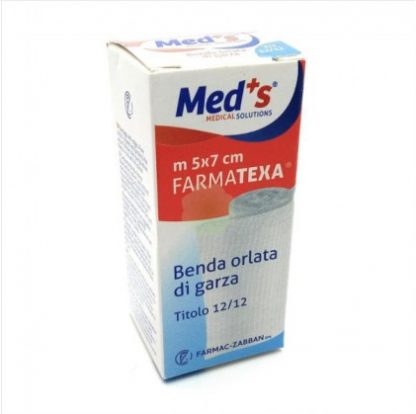 Med's FarmaTexa марлевые повязки с подшивкой 12/12 см7x5м
