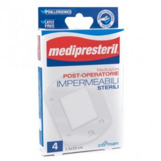 Медипрестерил Водонепроницаемые послеоперационные повязки Стерильные 7,5 X 10 см 4 штуки