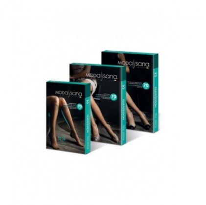 Колготки средней компрессии Modasana Micro 70 Den, длинные, серого цвета, размер 4