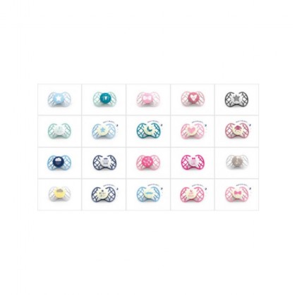 Nuvita 7065 Air55 Соска-пустышка с симметричной соской 0 мес. + G Cr