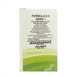 Oti Formula D3 Series 1 состоит из 20 ампул с водно-спиртовым раствором