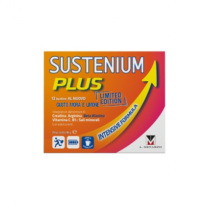 Sustenium Plus Blackberry And Lemon Taste, ограниченная серия, 12 пакетиков