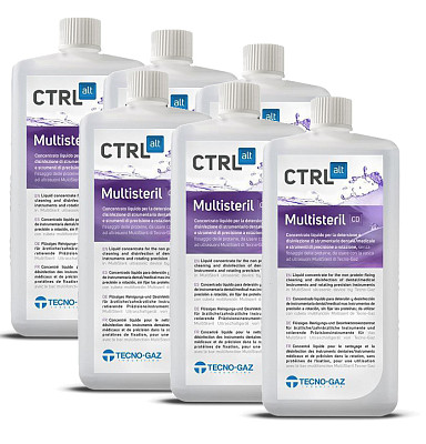 Multisteril CD Tecno-Gaz liquido concentrato - 6 flaconi da 1 lt.