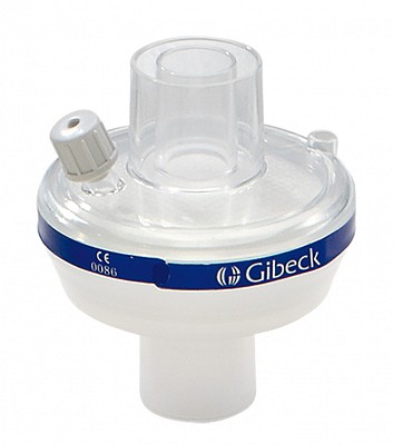 Filtro antibatterico virale Sterile /hme Gibeck 20651 – a carica elettrostatica c/presa per capnografo, raccordi 22m/15f-22f