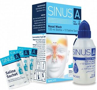 Sinus a - kit lavaggio nasale 120 ml per adulti