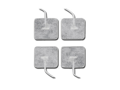 Elettrodi pregellati 40x40 mm con cavetto - conf. 4 pz.