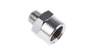 Raccordo per torrette flussimetriche e attacchi Afnor doppio filetto (E=1/4F; U=9/16M)