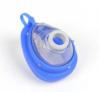 Mascherina ambu nr. 3/4 - adulto blu piccola