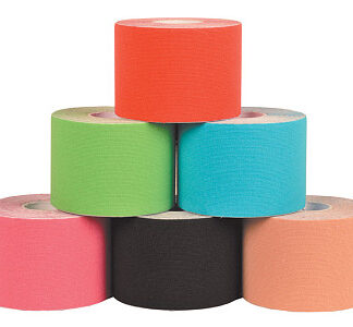Taping kinesiologia 5 m x 5 cm - mix 6 colori - conf. 6 pz.