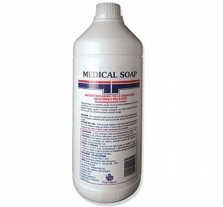 Medical soap sapone disinfettante, flacone da 1 litro