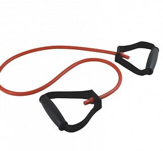 Tubo latex con maniglie 125 cm x 2,5 mm - medio - rosso