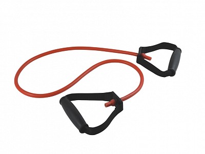 Tubo latex con maniglie 125 cm x 2,5 mm - medio - rosso