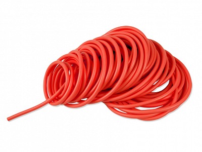 Matassa tubo latex 25 m x 2,5 mm - medio - rosso