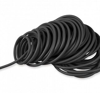 Matassa tubo latex 25 m x 3,5 mm - x-resistente - nero