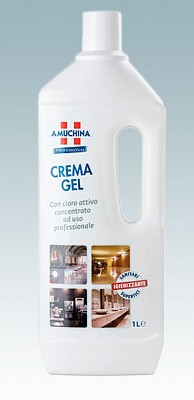 Amuchina crema gel 1l - detergente igienizzante cremoso con cloro attivo