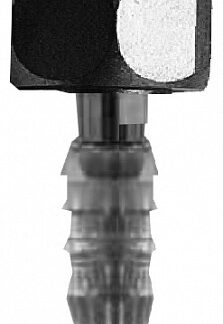 Portagomma 6mm × 1/4"G per riduttori ossigeno