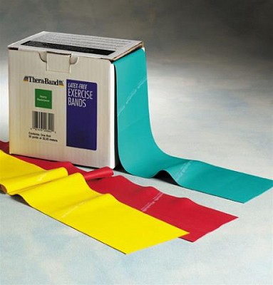 FASCIA ELASTICA THERA-BAND 22,85 m. x 10 cm - LATEX FREE - ROSSO