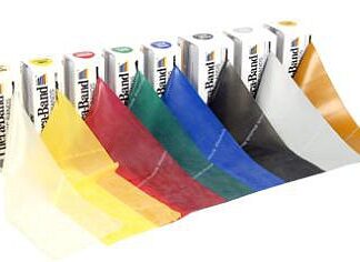 FASCIA ELASTICA THERA-BAND 45 m. x 15 cm. NERO - EXTRA-FORTE