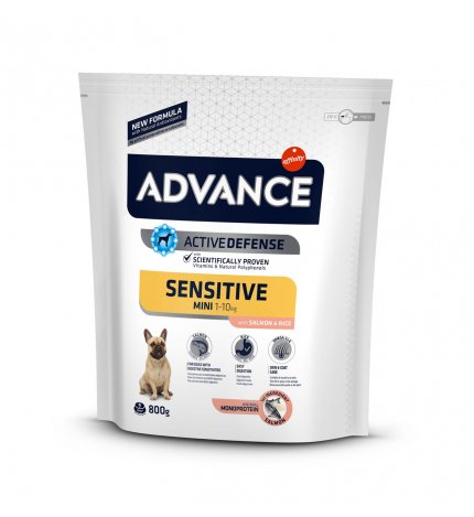 AFFINITY ADVANCE CANE MINI ADULT SENSITIVE SALMONE E RISO DA 800 G