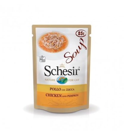 AGRAS GATTO SCHESIR SOUP CON POLLO CON ZUCCA DA 85 GR IN BUSTA