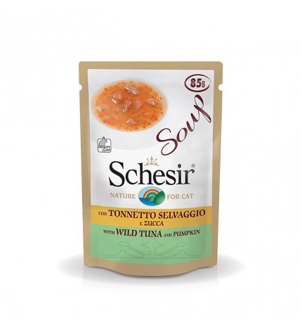 AGRAS GATTO SCHESIR SOUP CON TONNETTO SELVAGGIO E ZUCCA DA 85 GR IN BUSTA