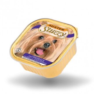 AGRAS MISTER STUZZY CANE CON CINGHIALE DA 300 GR IN VASCHETTA