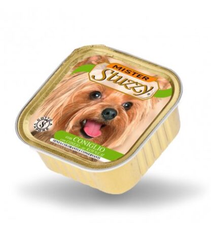 AGRAS MISTER STUZZY CANE CON CONIGLIO DA 150 GR IN VASCHETTA