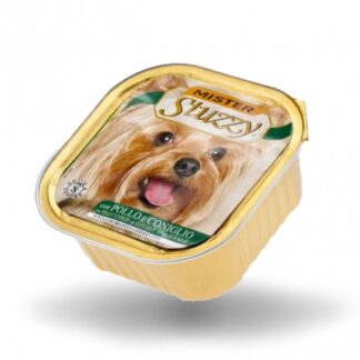 AGRAS MISTER STUZZY CANE CON POLLO E CONIGLIO DA 300 GR IN VASCHETTA