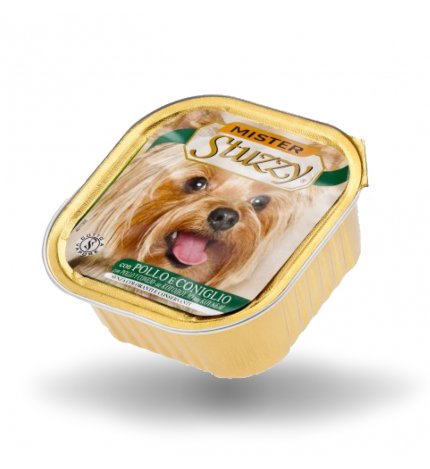 AGRAS MISTER STUZZY CANE CON POLLO E CONIGLIO DA 300 GR IN VASCHETTA