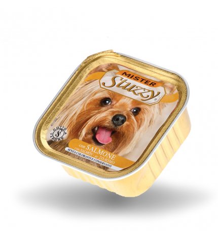 AGRAS MISTER STUZZY CANE CON SALMONE DA 150 GR IN VASCHETTA