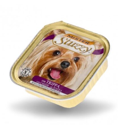 AGRAS MISTER STUZZY CANE CON TRIPPA DA 150 GR IN VASCHETTA