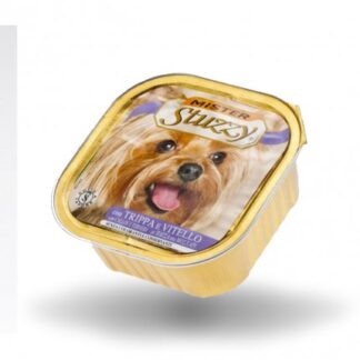 AGRAS MISTER STUZZY CANE CON TRIPPA E VITELLO DA 300 GR IN VASCHETTA