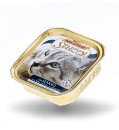 AGRAS MISTER STUZZY GATTO CON MANZO DA 100 GR IN VASCHETTA