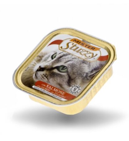 AGRAS MISTER STUZZY GATTO CON SALMONE DA 100 GR IN VASCHETTA