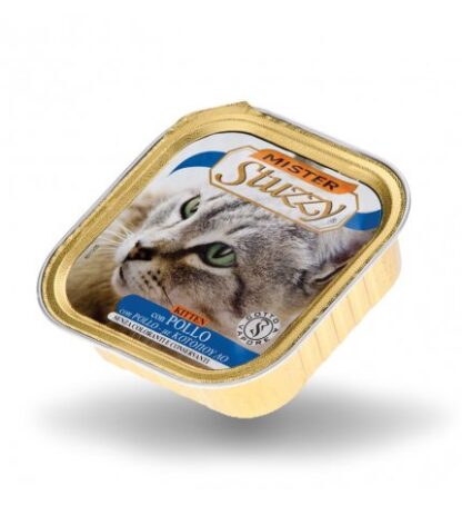 AGRAS MISTER STUZZY GATTO KITTEN CON POLLO DA 100 GR IN VASCHETTA