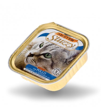 AGRAS MISTER STUZZY GATTO KITTEN CON POLLO DA 100 GR IN VASCHETTA